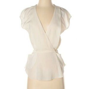 Wilfred Short Sleeve Silk Top XXS